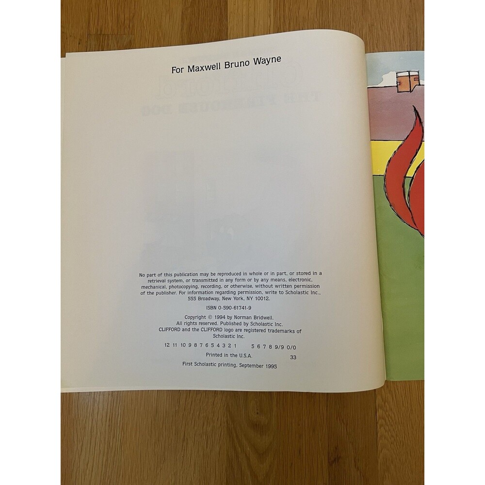 Clifford the Firehouse Dog by Norman Bridwell 1995 Paperback Teacher Easel Big - Picture 6 of 8
